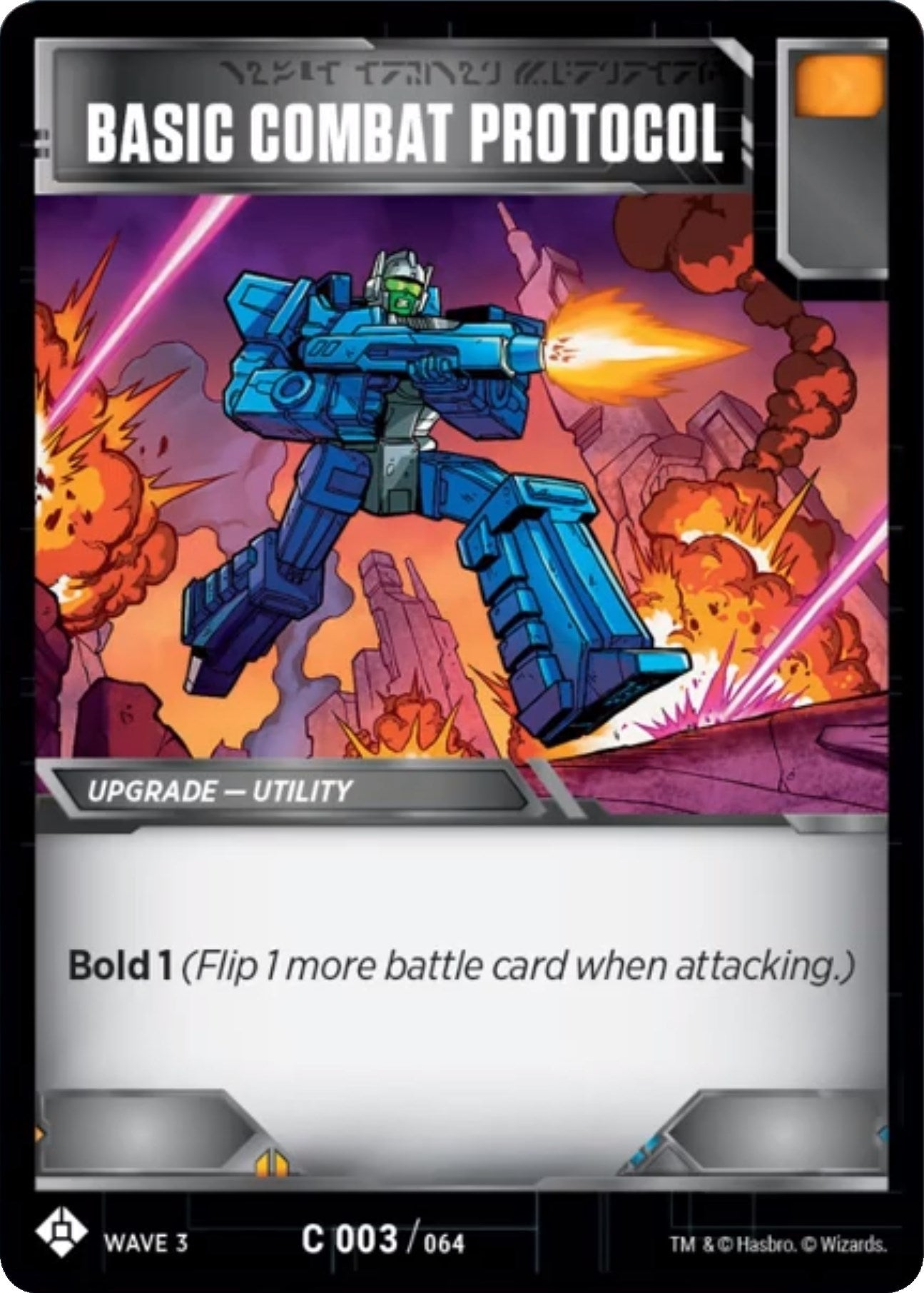 Basic Combat Protocol (3) [WFCS1] - Transformers TCG Single