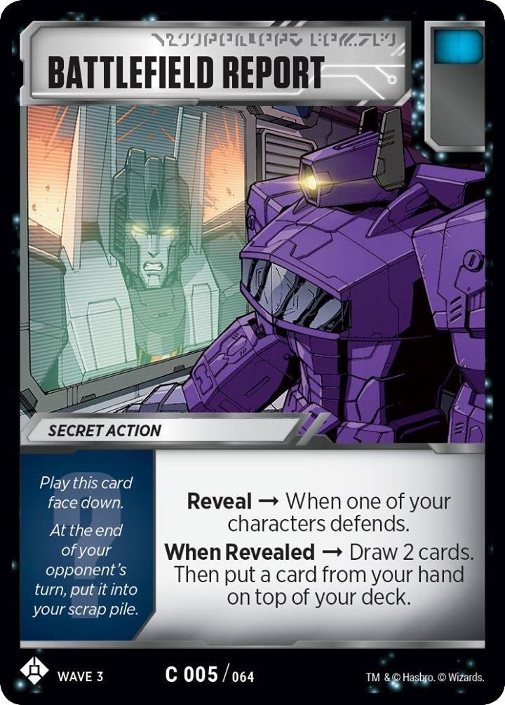 Battlefield Report (5) [WFCS1] - Transformers TCG Single