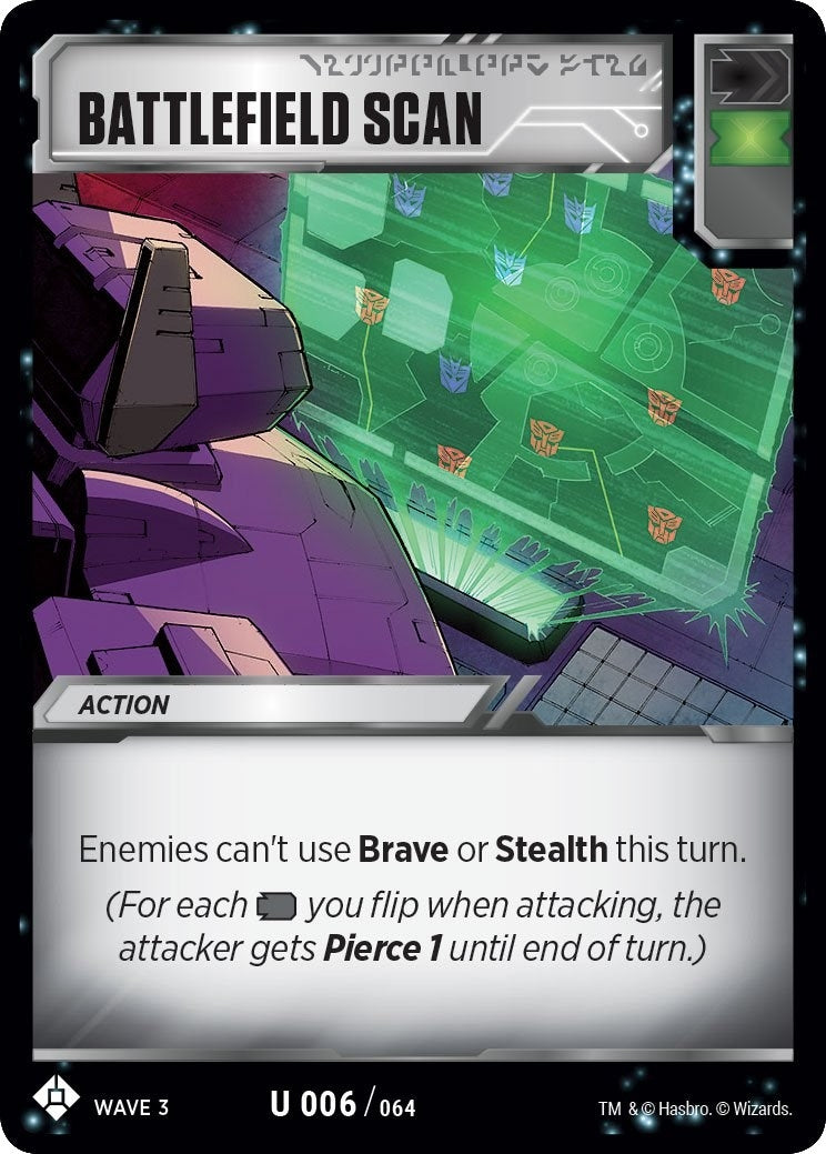 Battlefield Scan (6) [WFCS1] - Transformers TCG Single