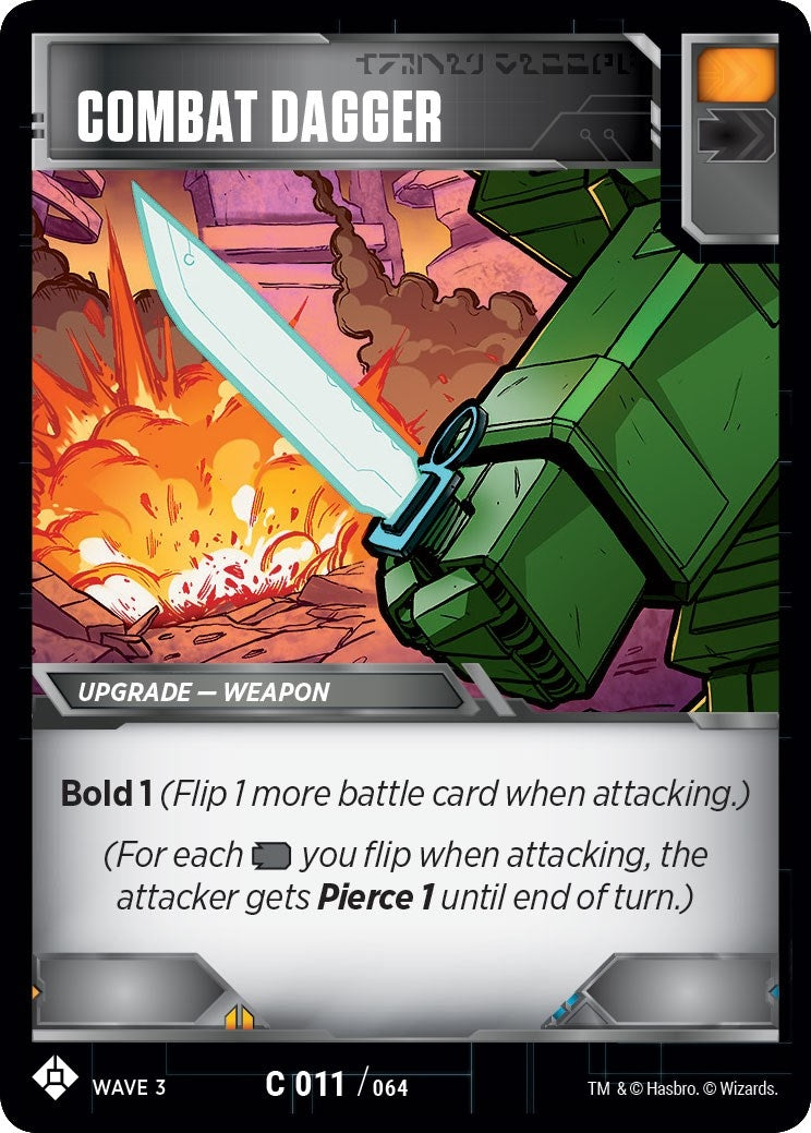 Combat Dagger (11) [WFCS1] - Transformers TCG Single