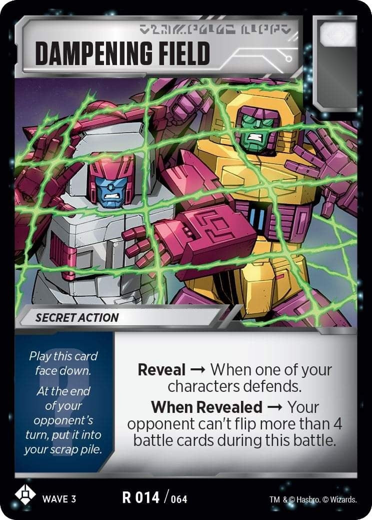 Dampening Field (14) [WFCS1] - Transformers TCG Single