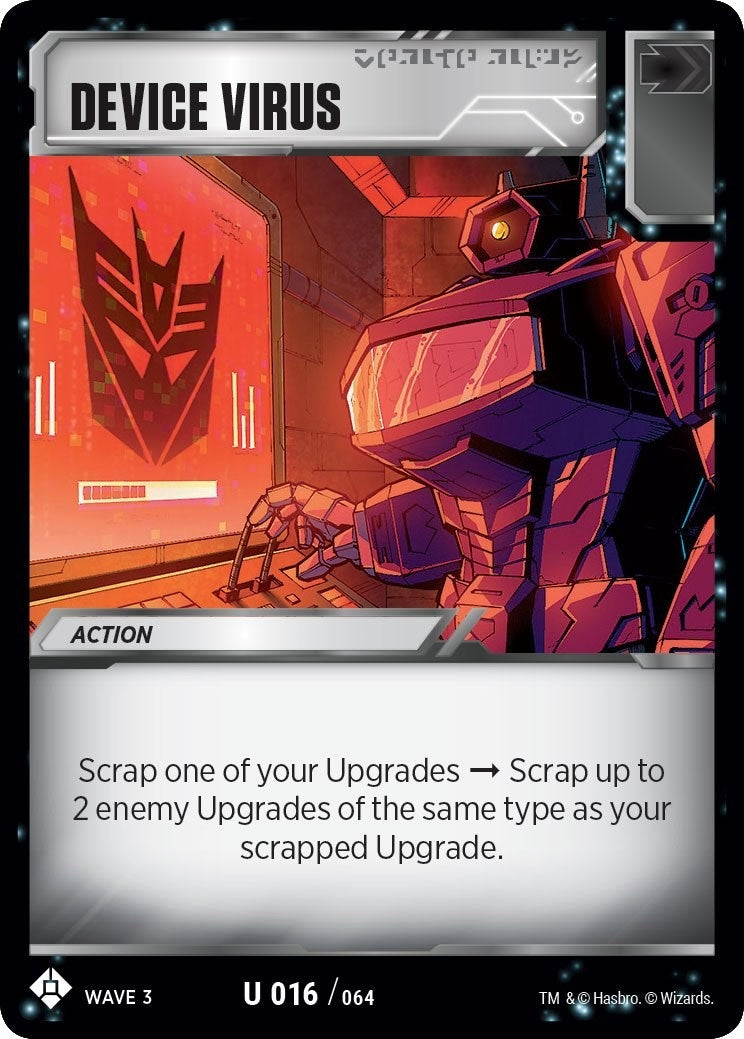Device Virus (16) [WFCS1] - Transformers TCG Single