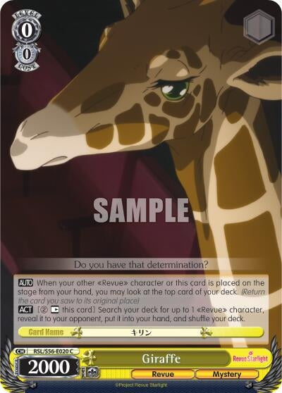 Giraffe (56020) [RSL/S56] - Weiss Schwarz Single