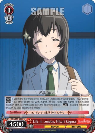 Life in London Hikari Kagura (56057) [RSL/S56] - Weiss Schwarz Single