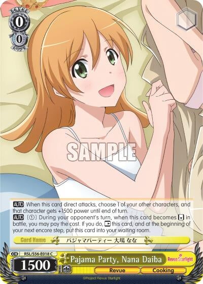 Pajama Party Nana Daiba (56018) [RSL/S56] - Weiss Schwarz Single