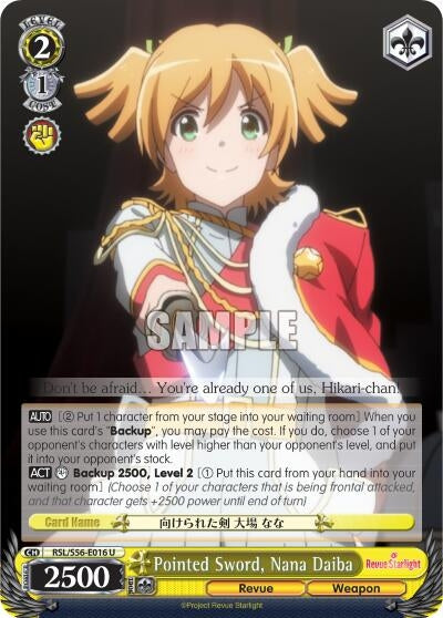 Pointed Sword Nana Daiba (56016) [RSL/S56] - Weiss Schwarz Single