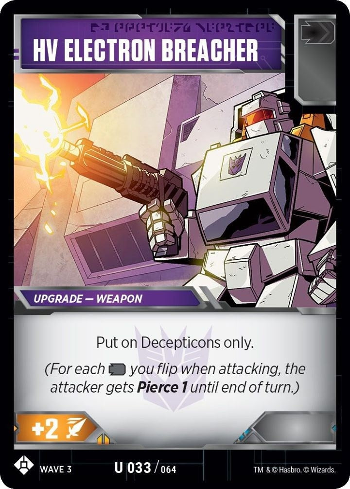 HV Electron Breacher (33) [WFCS1] - Transformers TCG Single