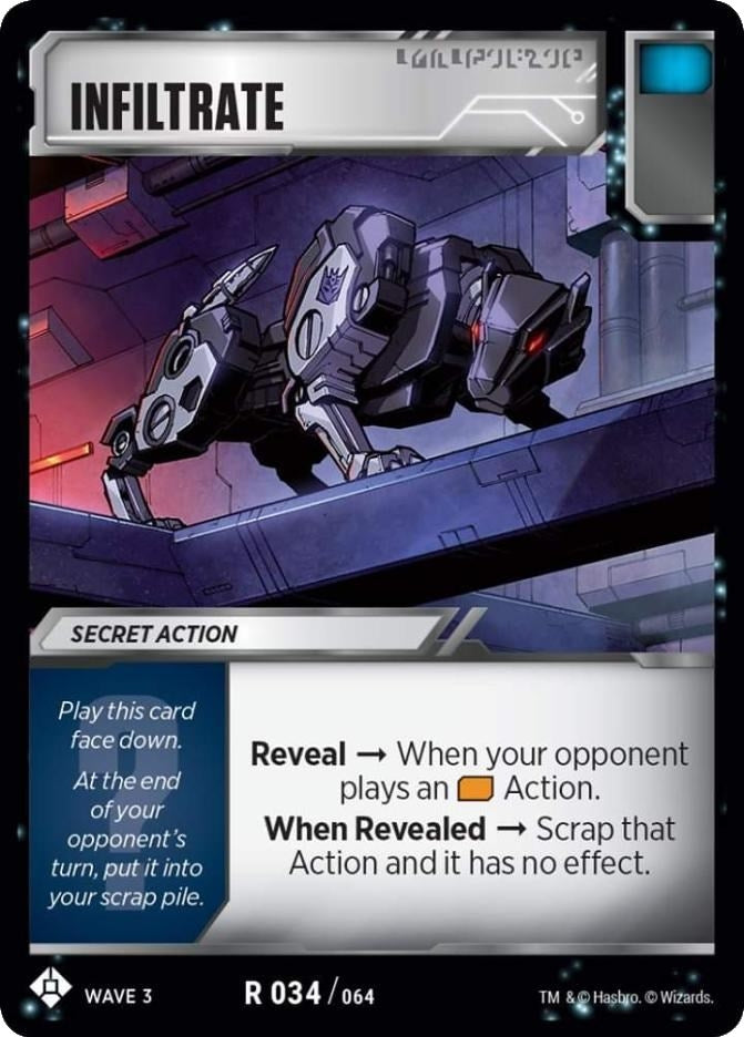 Infiltrate (34) [WFCS1] - Transformers TCG Single