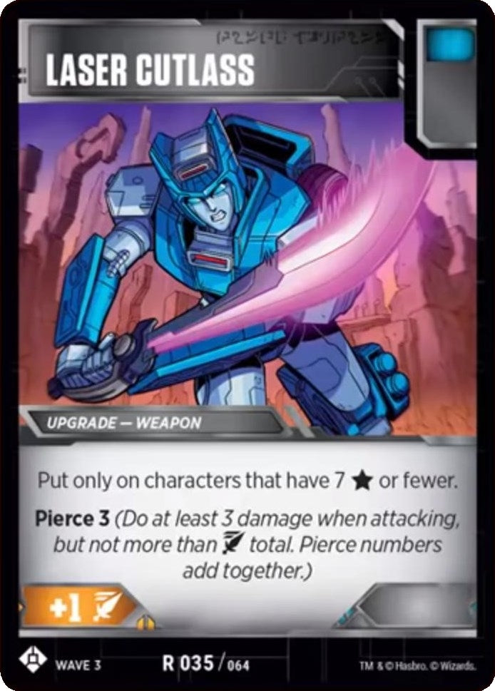 Laser Cutlass (35) [WFCS1] - Transformers TCG Single