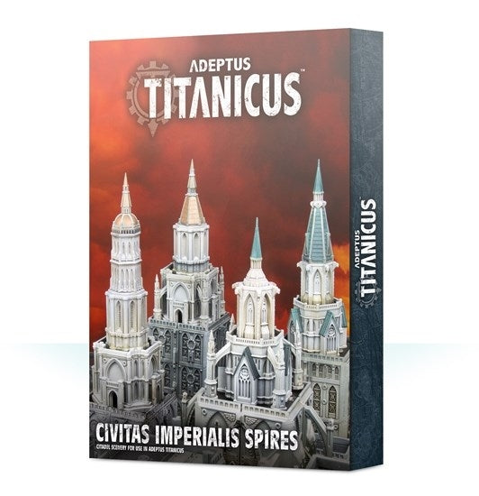 Warhammer: 40K - Adeptus Titanicus - Civitas Imperialis Spires [PLAS] - Warhammer Box Sets Sealed