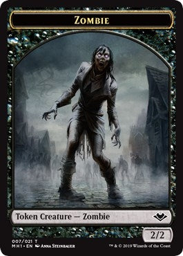 Zombie (007) // Spider (014) Double-sided Token (0) [MH1] - MTG Single