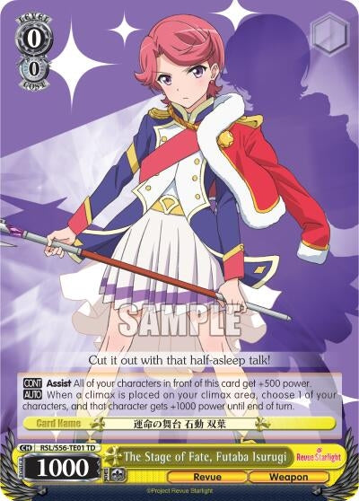 The Stage of Fate Futaba Isurugi (5601) [RSL/S56] - Weiss Schwarz Single