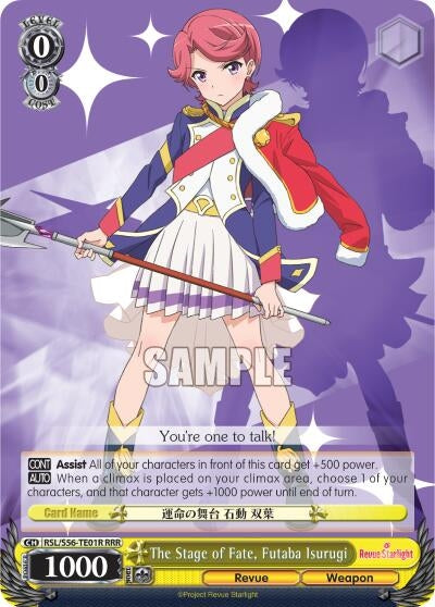 The Stage of Fate Futaba Isurugi (RRR) (5601) [RSL/S56] - Weiss Schwarz Single