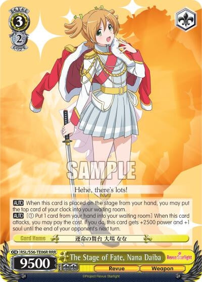 The Stage of Fate Nana Daiba (RRR) (5606) [RSL/S56] - Weiss Schwarz Single