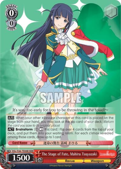 The Stage of Fate Mahiru Tsuyuzaki (RRR) (5609) [RSL/S56] - Weiss Schwarz Single