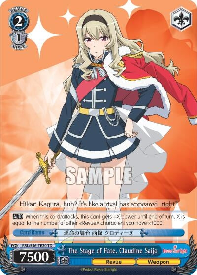 The Stage of Fate Claudine Saijo (5620) [RSL/S56] - Weiss Schwarz Single