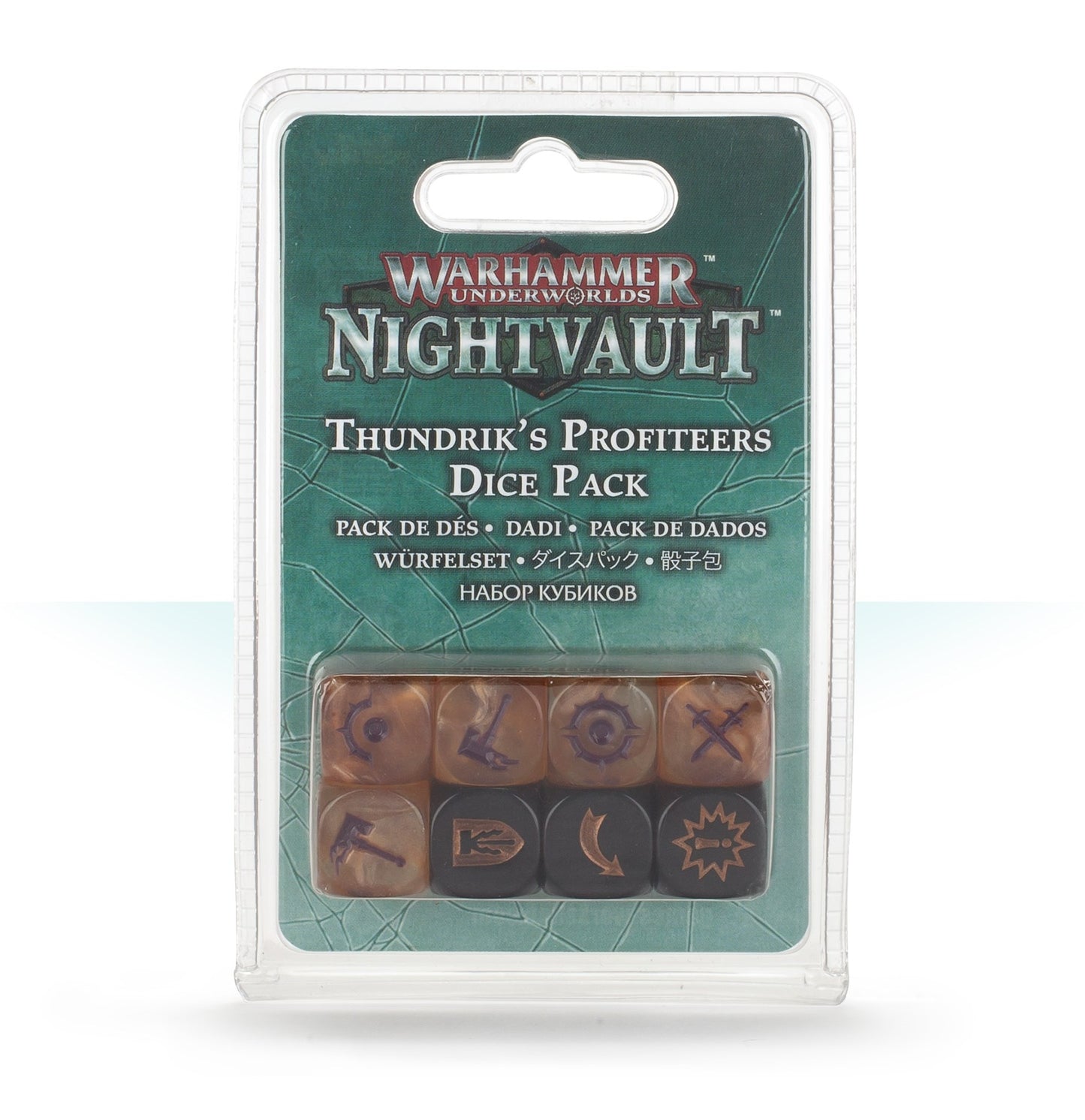 Warhammer: Underworlds - Thundrik’s Profiteers Dice Pack (8-Pack) [ACCS] - Warhammer Game Accessories Sealed