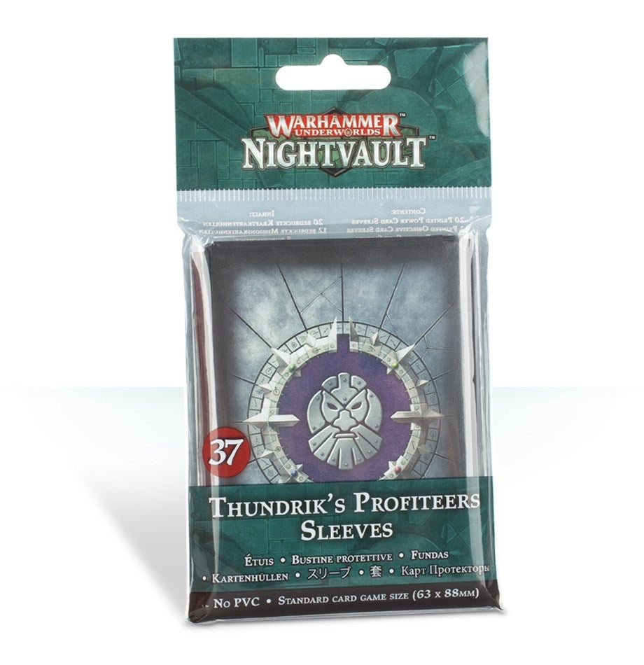 Warhammer: Underworlds - Nightvault: Thundrik’s Profiteers Sleeves (37-Pack) [ACCS] - Warhammer Game Accessories Sealed