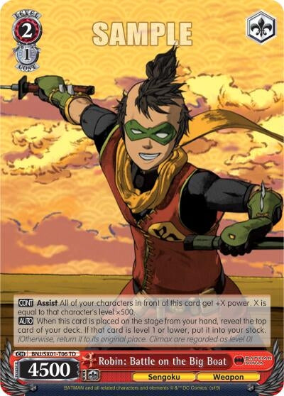 Robin: Battle on the Big Boat (106) [BNJ/SX0] - Weiss Schwarz Single
