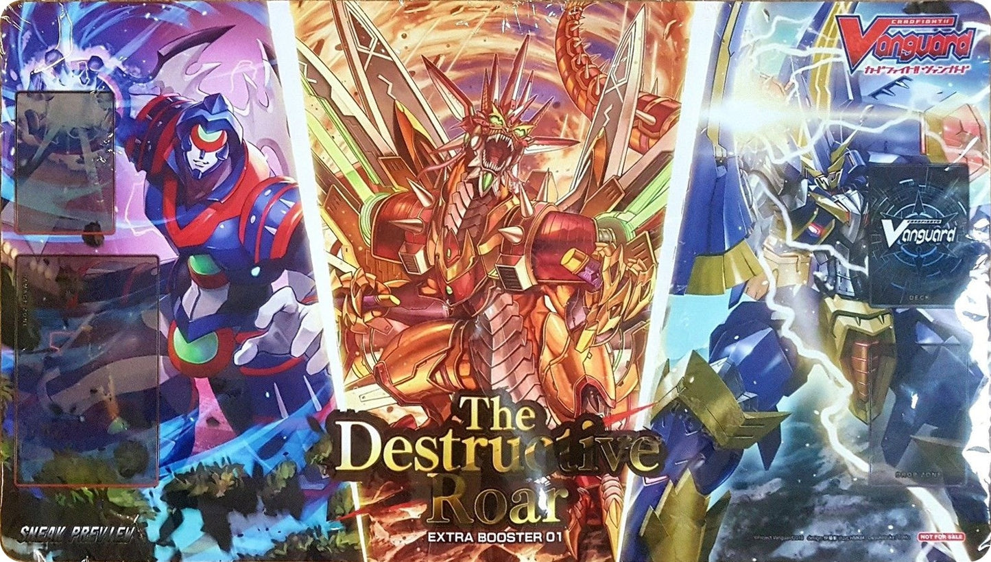Cardfight!! Vanguard Sneak Preview Playmat: Extra Booster V-EB01 The Destructive Roar - Playmats Sealed