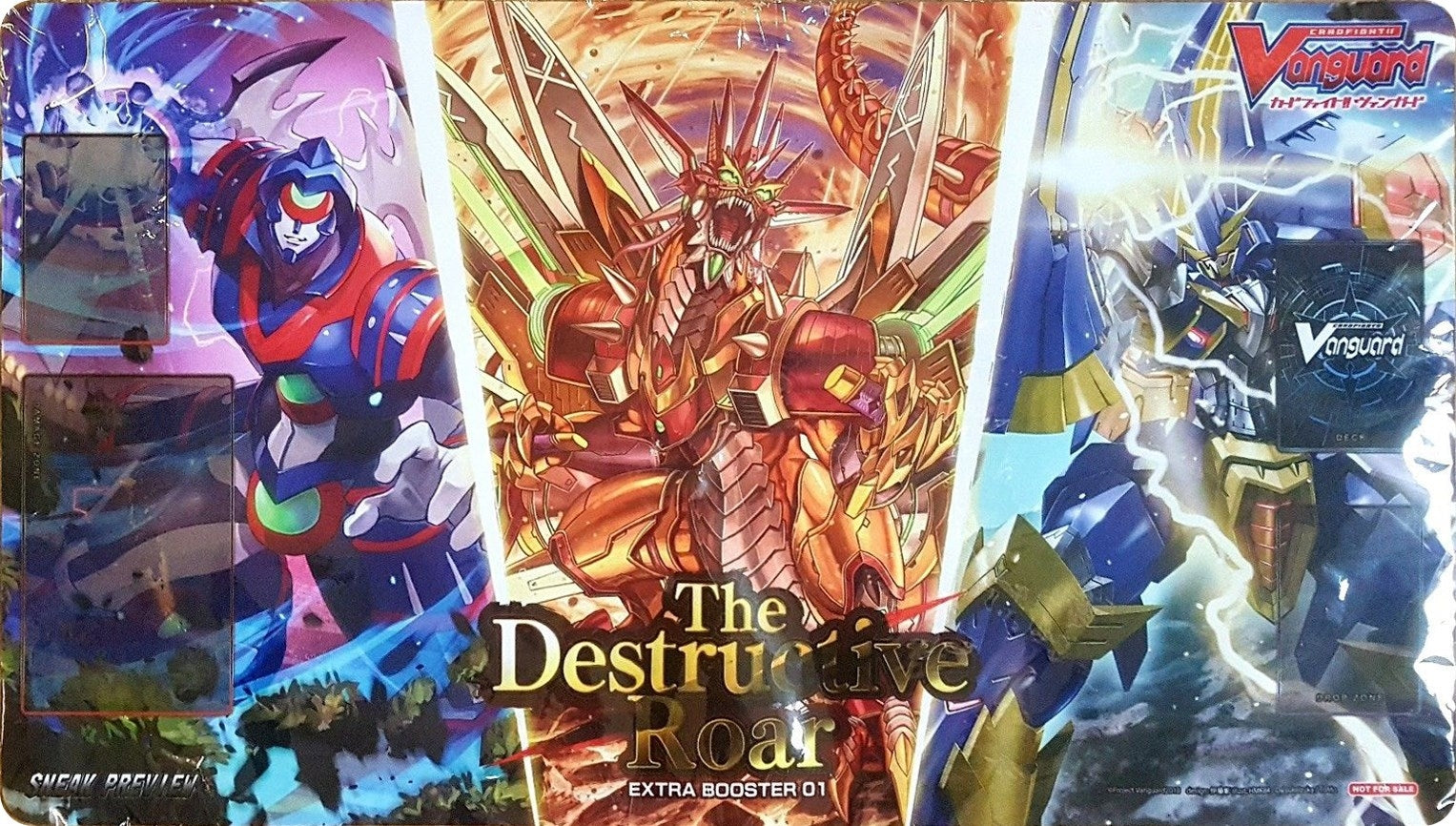 Cardfight!! Vanguard Sneak Preview Playmat: Extra Booster V-EB01 The Destructive Roar - Playmats Sealed