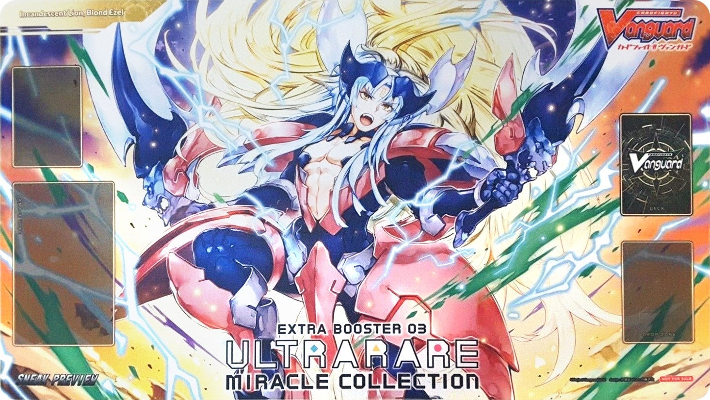 Cardfight!! Vanguard Sneak Preview Playmat: Extra Booster V-EB03 ULTRARARE MIRACLE COLLECTION - Playmats Sealed