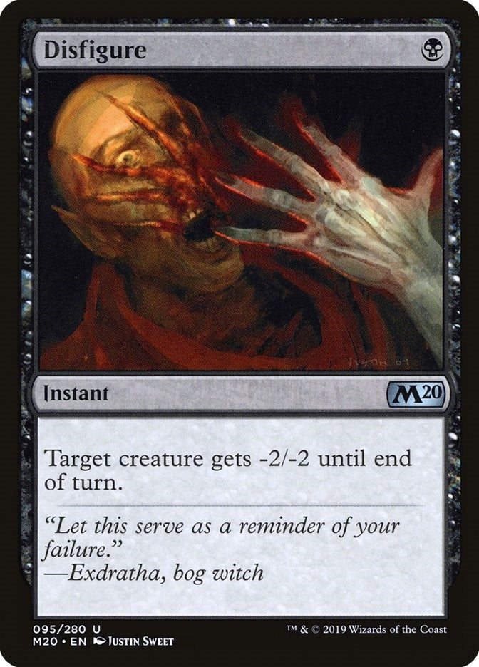 Disfigure (95) [M20] - MTG Single