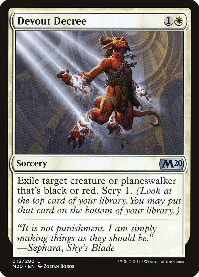 Devout Decree (13) [M20] - MTG Single