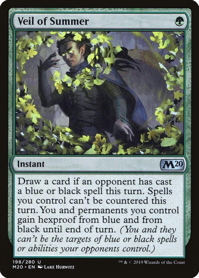 Veil of Summer (198) [M20] - MTG Single