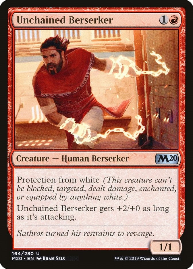 Unchained Berserker (164) [M20] - MTG Single