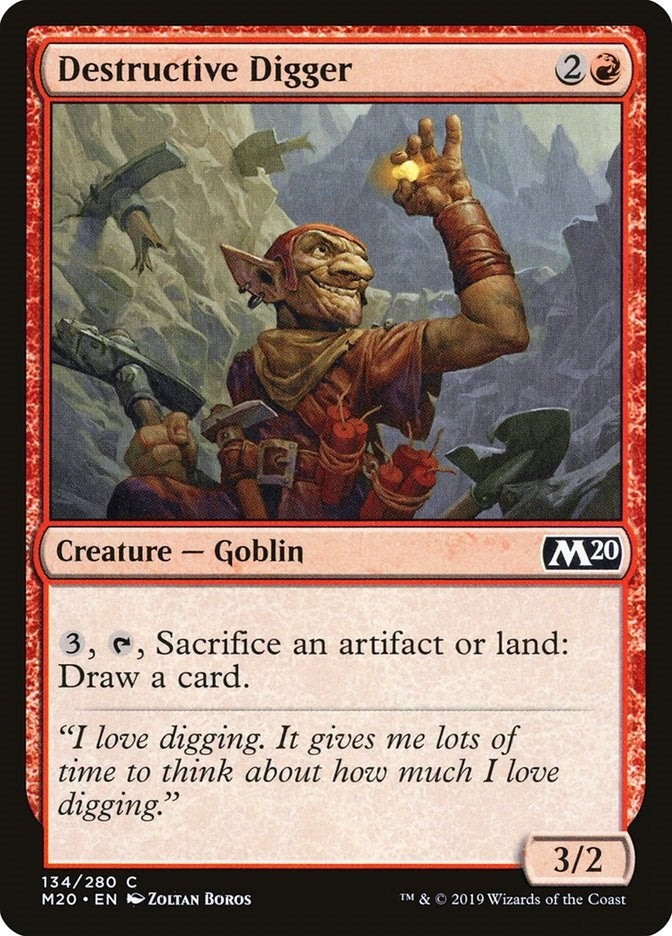 Destructive Digger (134) [M20] - MTG Single