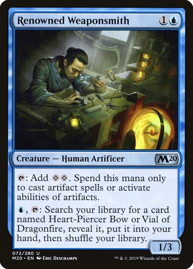 Renowned Weaponsmith (72) [M20] - MTG Single