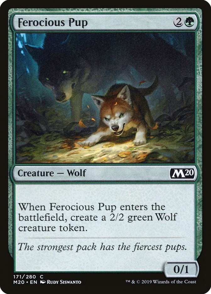 Ferocious Pup (171) [M20] - MTG Single