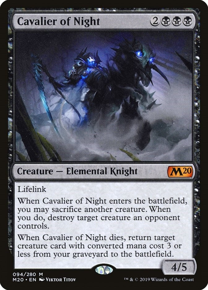 Cavalier of Night (94) [M20] - MTG Single