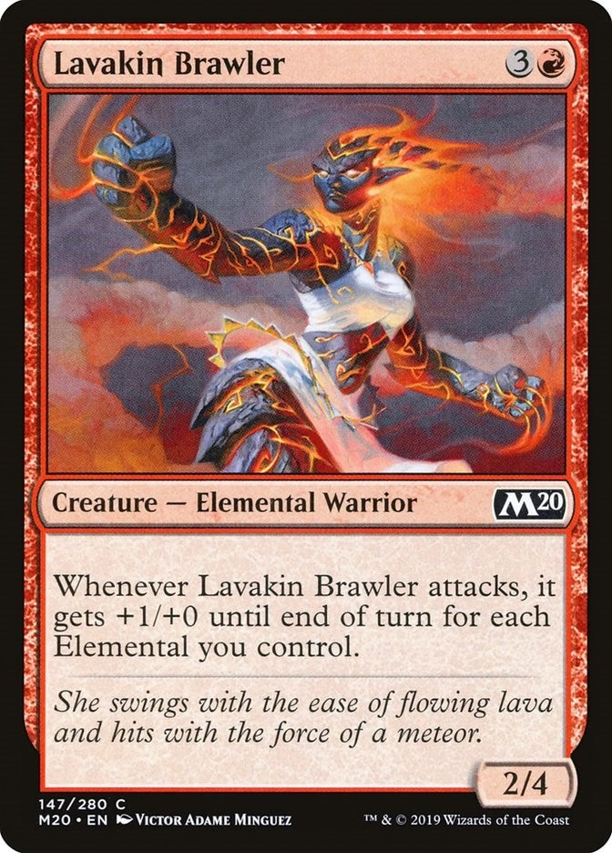 Lavakin Brawler (147) [M20] - MTG Single