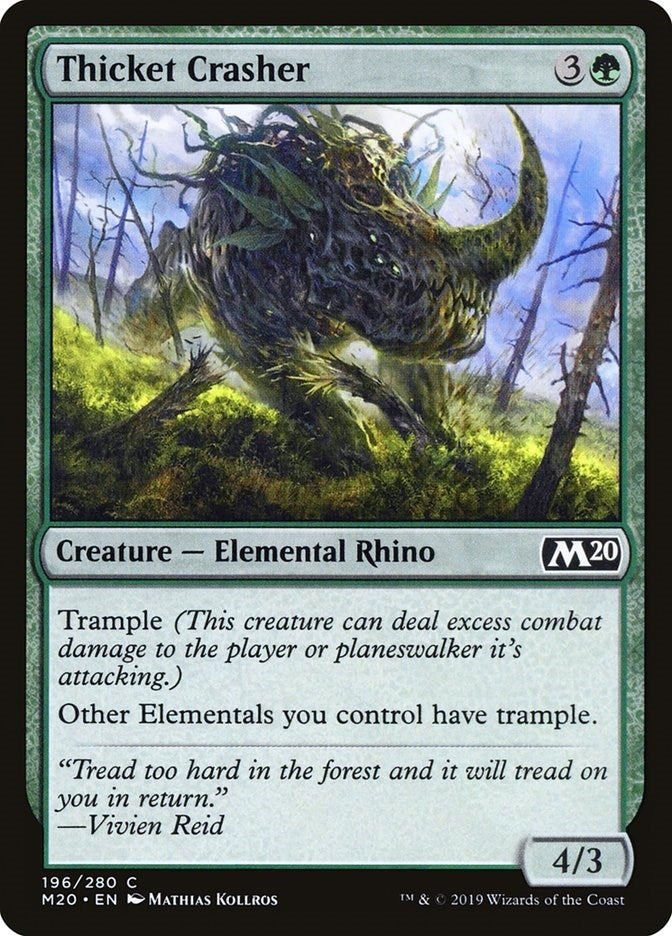 Thicket Crasher (196) [M20] - MTG Single