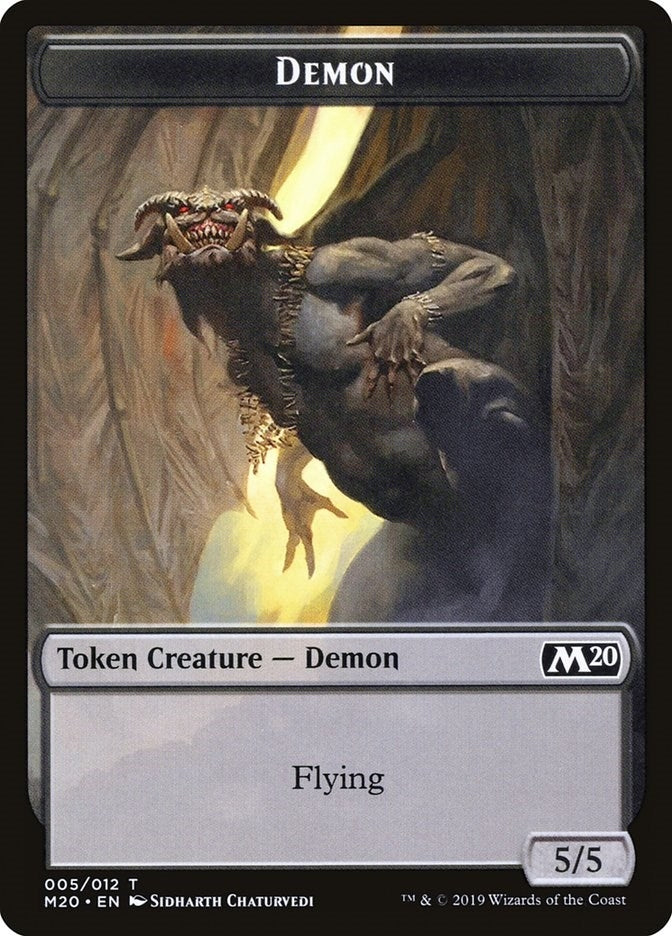 Demon Token (0) [M20] - MTG Single