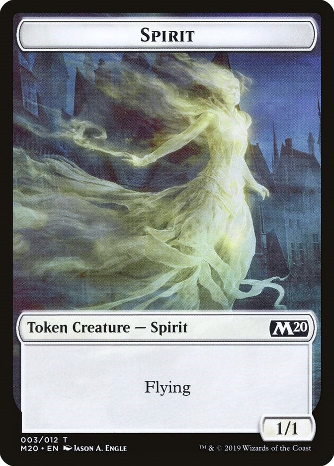Spirit Token (0) [M20] - MTG Single