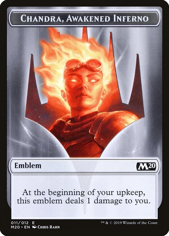 Emblem - Chandra Awakened Inferno (0) [M20] - MTG Single
