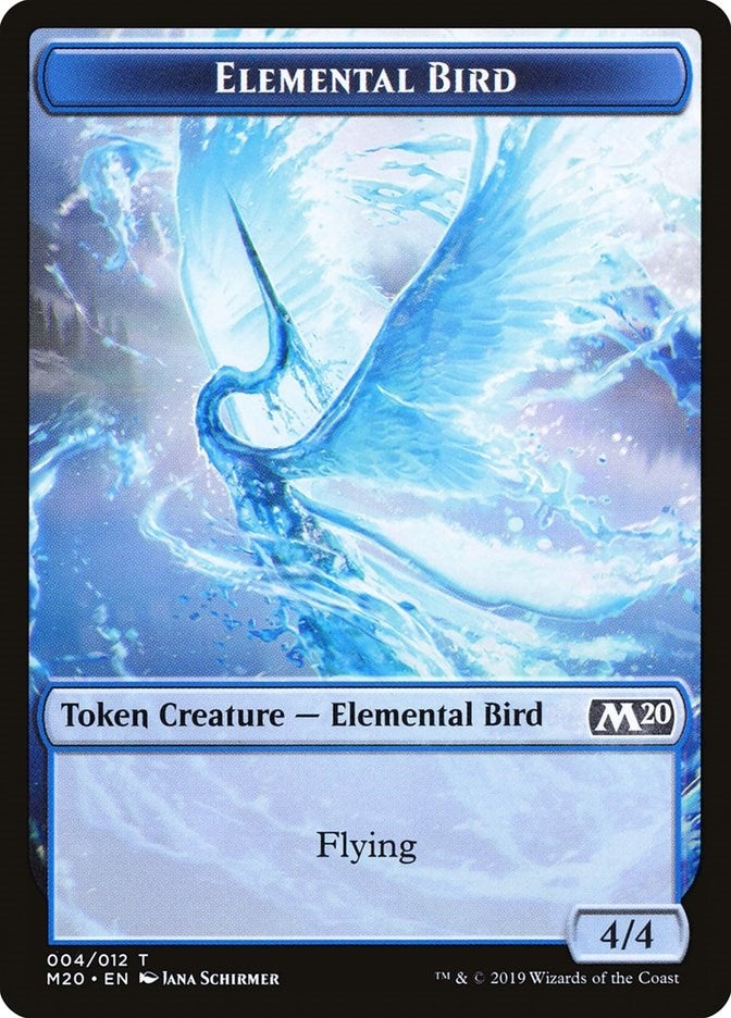Elemental Bird Token (0) [M20] - MTG Single