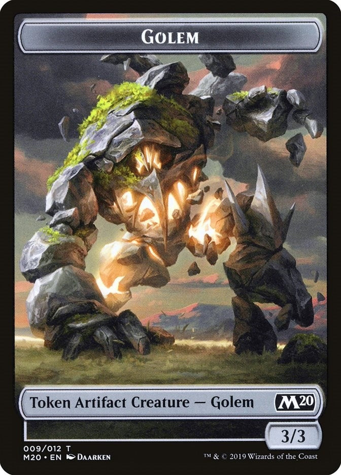 Golem Token (0) [M20] - MTG Single