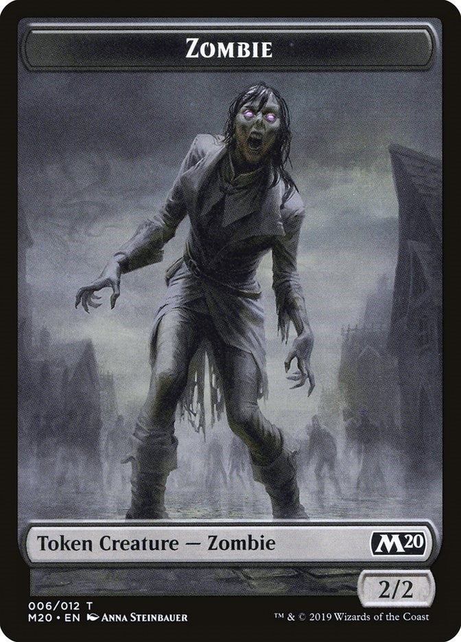 Zombie Token (0) [M20] - MTG Single