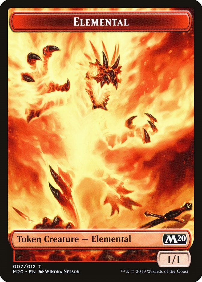 Elemental Token (0) [M20] - MTG Single