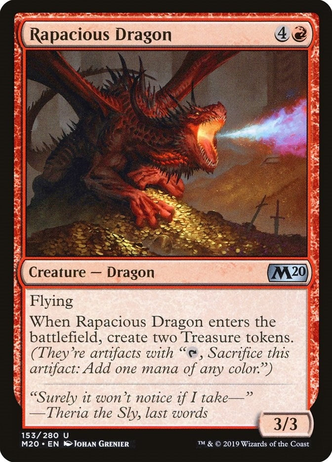 Rapacious Dragon (153) [M20] - MTG Single