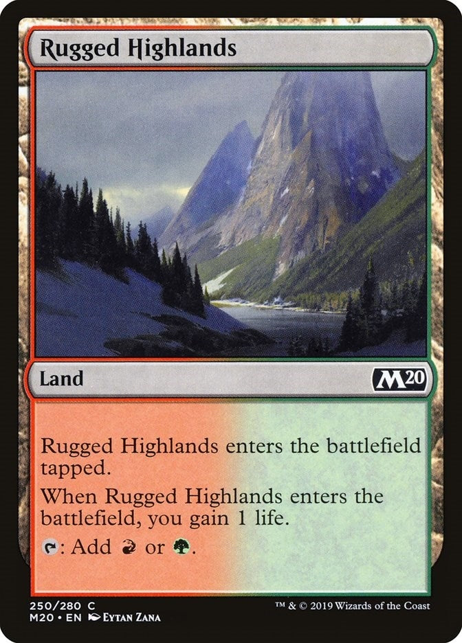 Rugged Highlands (250) [M20] - MTG Single