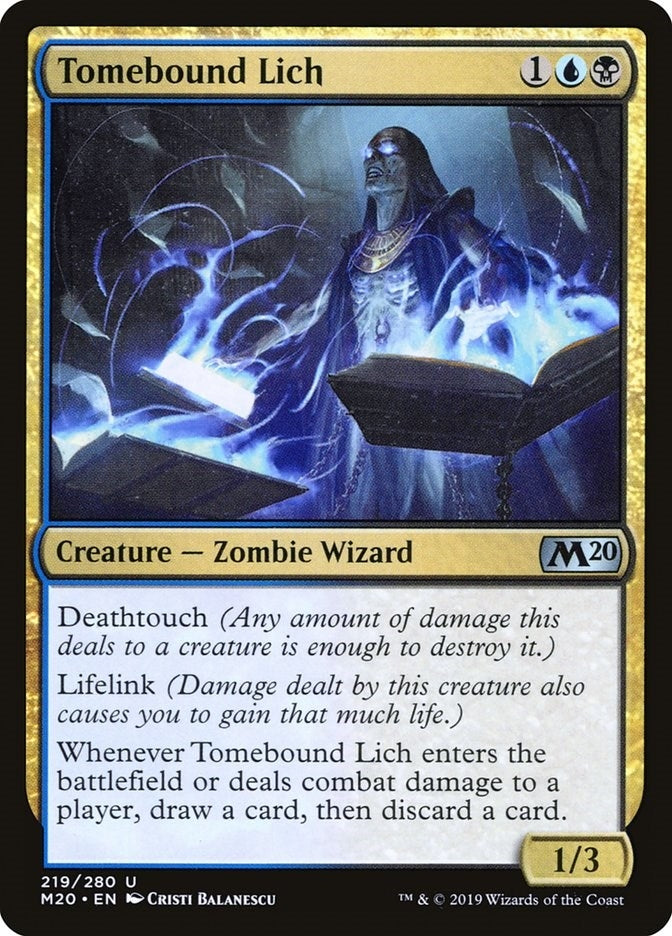 Tomebound Lich (219) [M20] - MTG Single