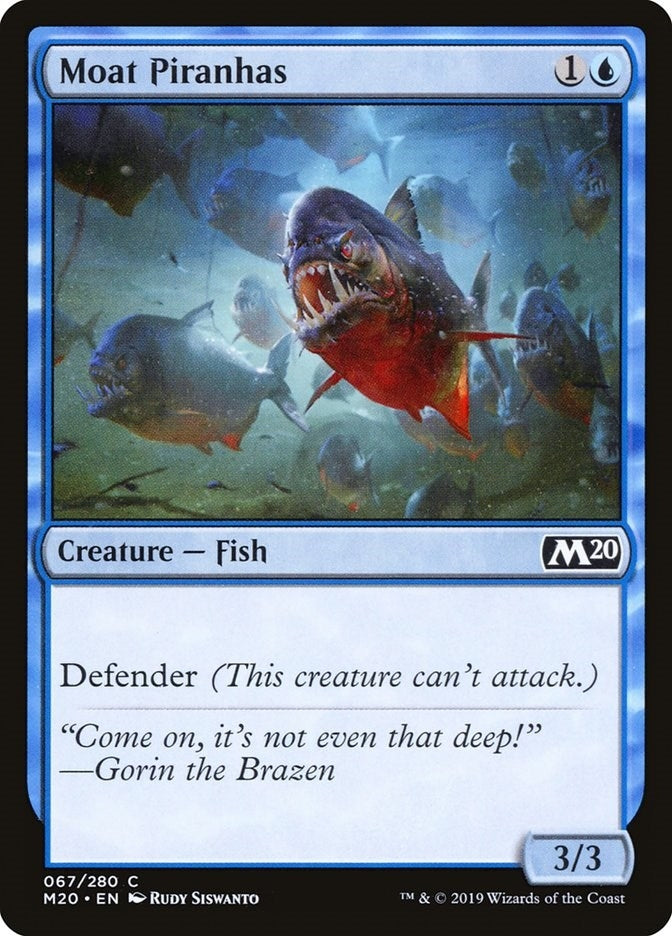 Moat Piranhas (67) [M20] - MTG Single