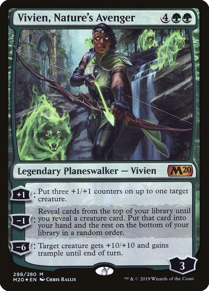 Vivien Nature’s Avenger (298) [M20] - MTG Single
