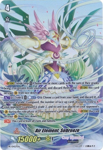 Air Element Sebreeze (Premium Collection 2019) (457) [PR] - Cardfight Vanguard Single