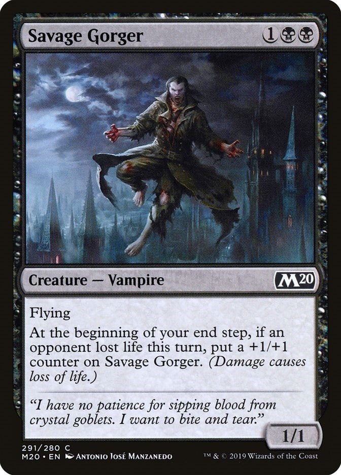 Savage Gorger (291) [M20] - MTG Single